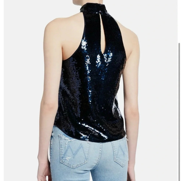 JOIE Lei Lei Sequined Sleeveless Halter Party Top - Picture 3 of 7